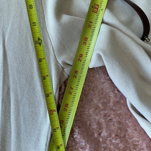 Entro Solid Ribbed High Waisted Wide Leg Pants,S Beige/black. Beach, Resort Wear - Picture 8 of 8